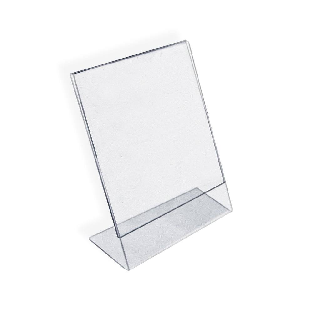 Clear L-shaped Desktop Sign Holder Pack of 10 T3323