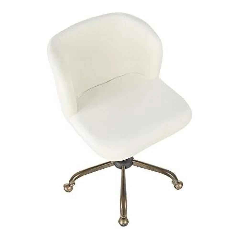 Cream Velvet Task Chair X950623