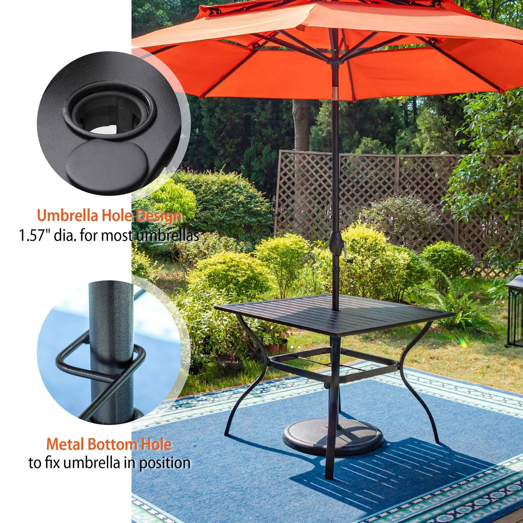 5-Piece Steel Outdoor Patio Dining Set P589538
