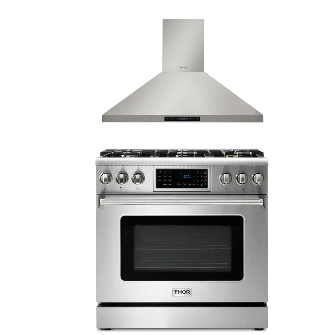 36 Gas Range and Range Hood P364758