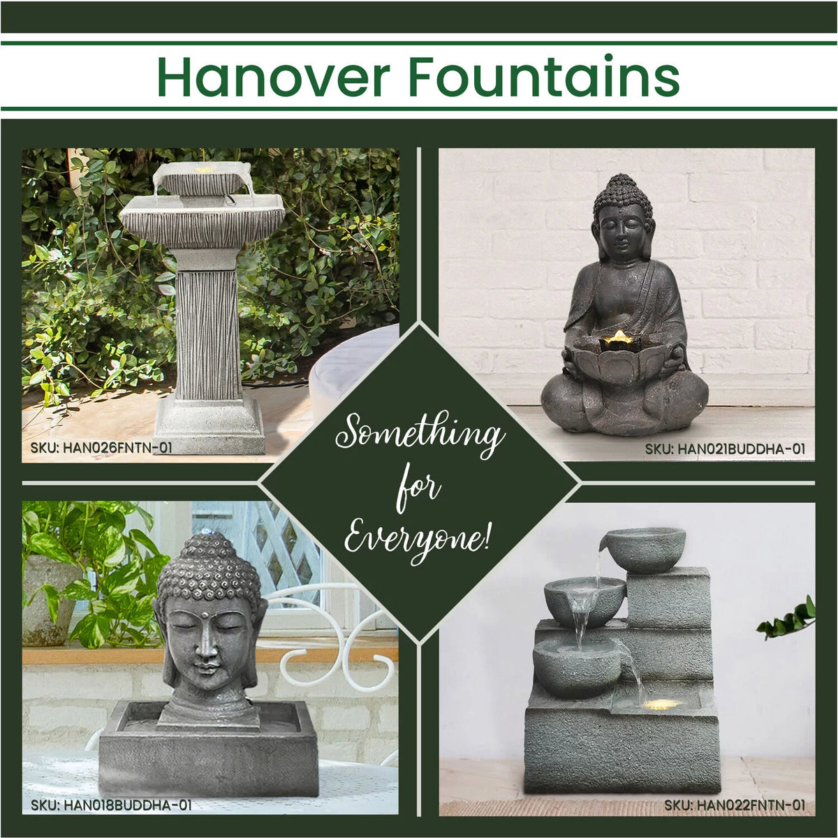 26-In. 2-Tier Pedestal Indoor or Outdoor Garden Fountain with LED Lights Q21983