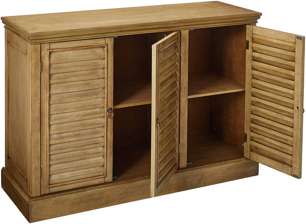 Antique Rustic Wood Buffet Sideboard Console Table with Storage Y874