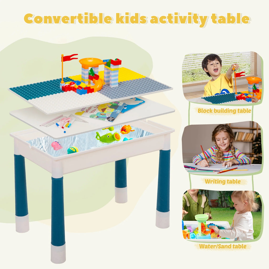 Toddler Table and Chairs Set with 2 Chairs U20851