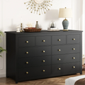 White 10 Drawer Wood Dresser B581754