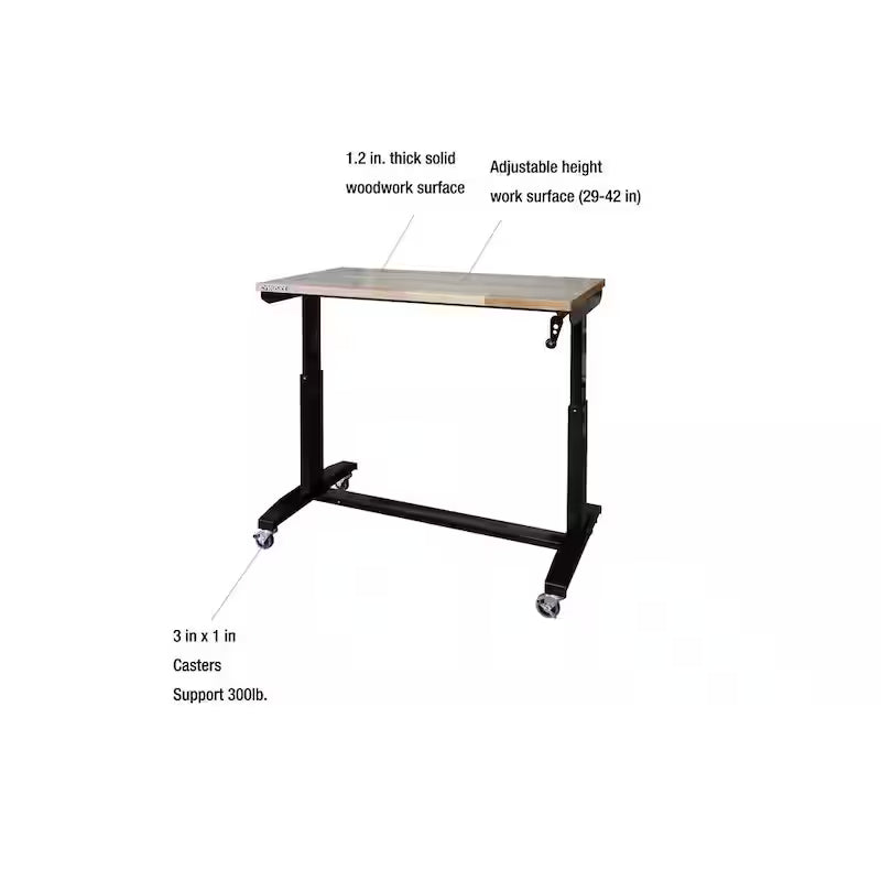 Adjustable Height Steel Workbench Table C896
