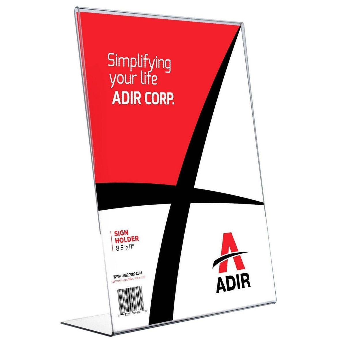 Clear Acrylic 8.5" x 11" Slant Back Sign Holder 3 Pack G7173