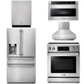 30 Electric Range, Range Hood, Microwave, Refrigerator with Water and Ice Dispenser, Dishwasher X528904