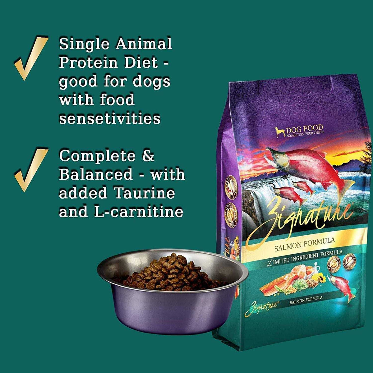Salmon Formula Dry Dog Food I173