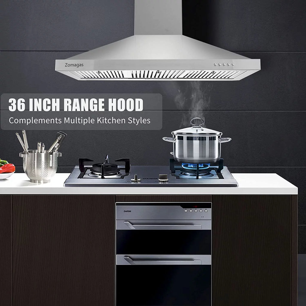 36-inch Wall Mount Stainless Steel Range Hood T6889