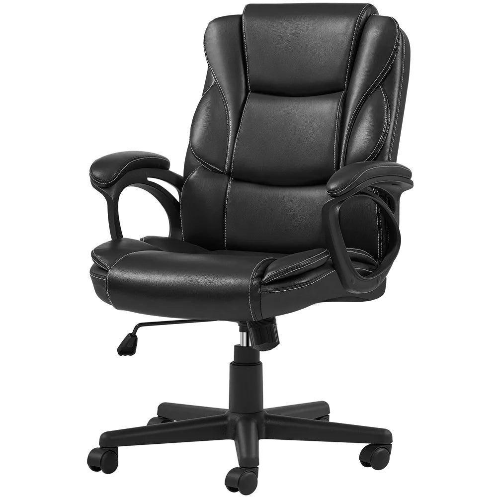 Black Adjustable High Back PU Leather Executive Chair Y636479