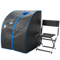 Portable Low EMF Negative Ion Indoor Sauna with Chair and Heated Footpad L457413