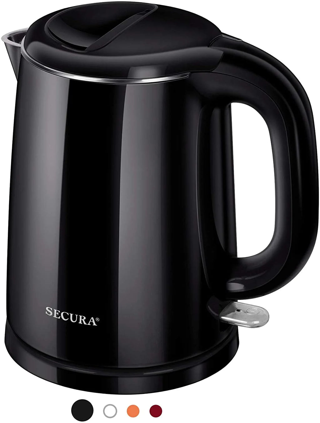 Stainless Steel Double Wall Electric Kettle 1.0L Black A481152