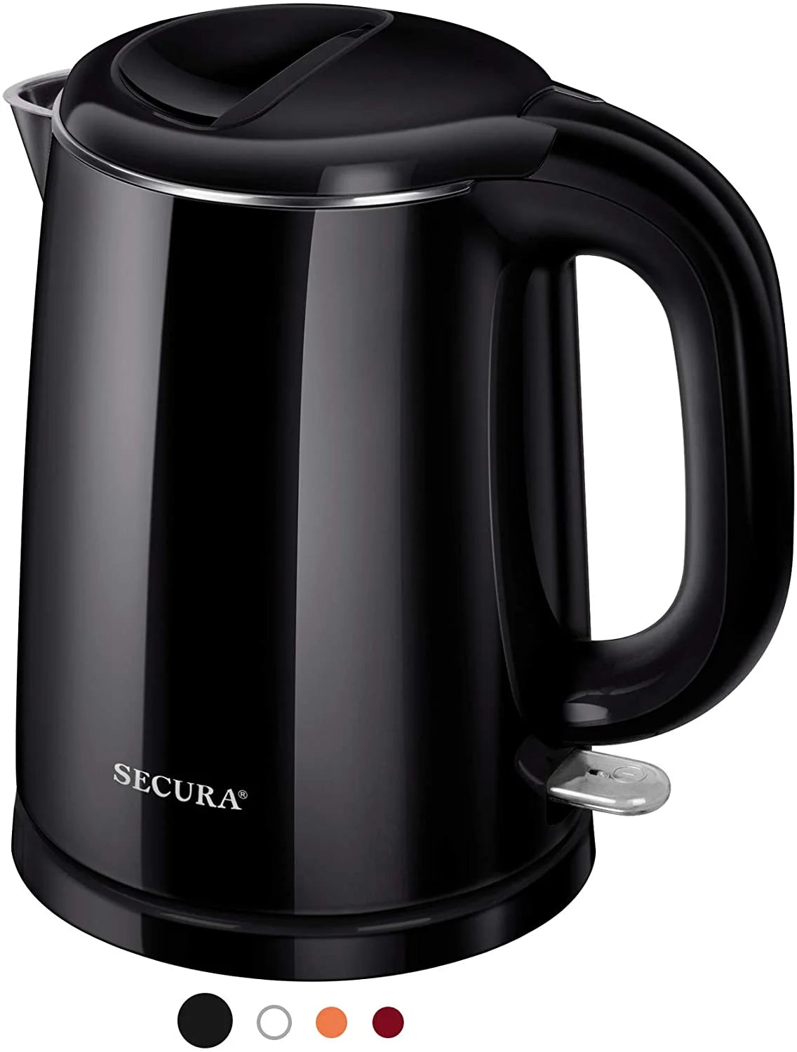 Stainless Steel Double Wall Electric Kettle 1.0L Black A481152