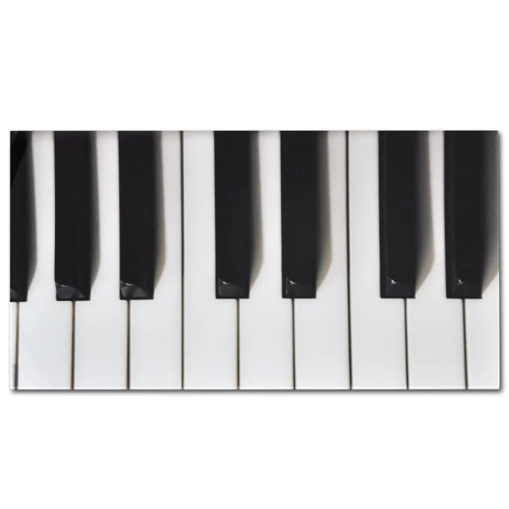 Piano Printing Glass Tabletop Coffee Table Y896