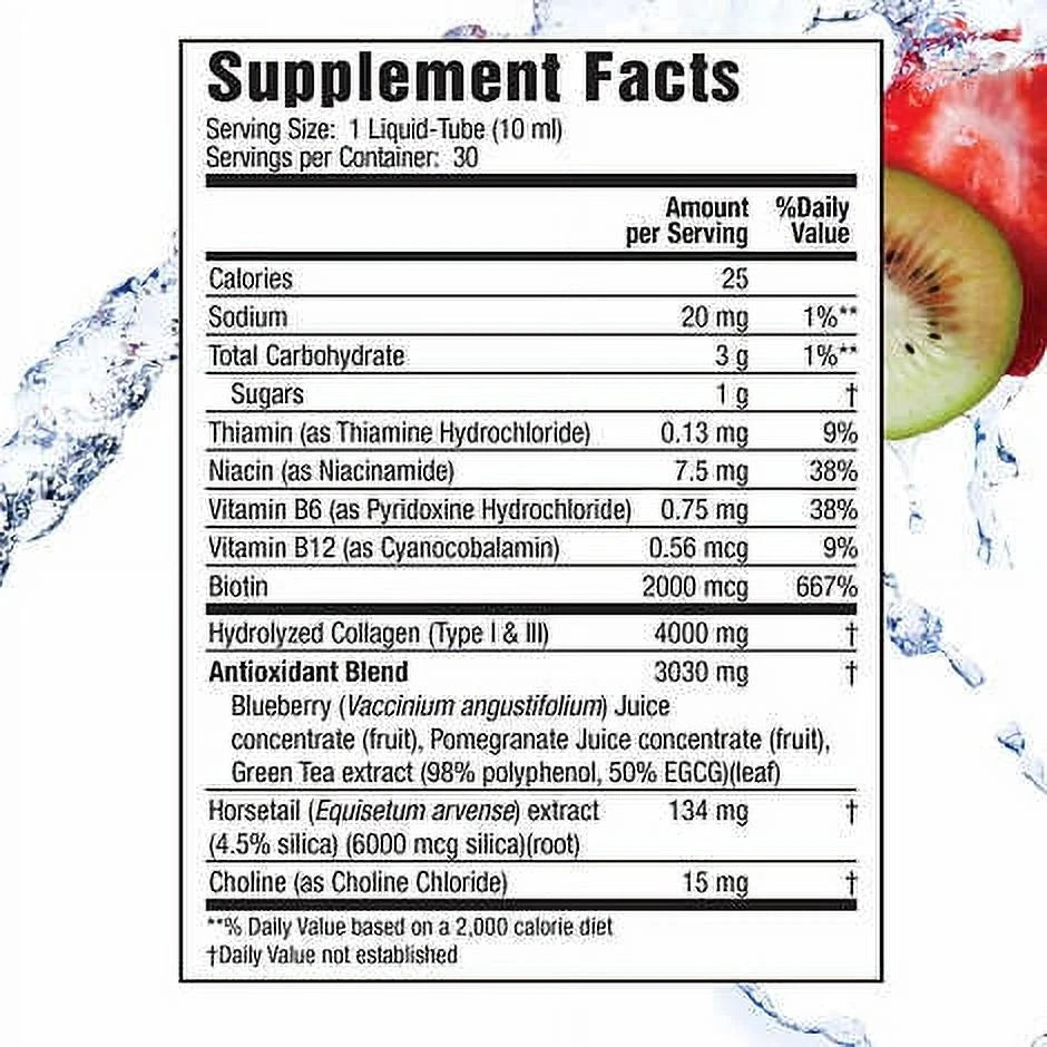 Liquid Collagen Drink Mix Tubes, 4000 Mg, 30 Ct W6860