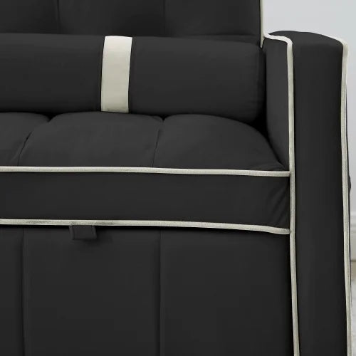 55.5" Pull Out Sleep Sofa Bed 2 Seater Sofa Couch E7118
