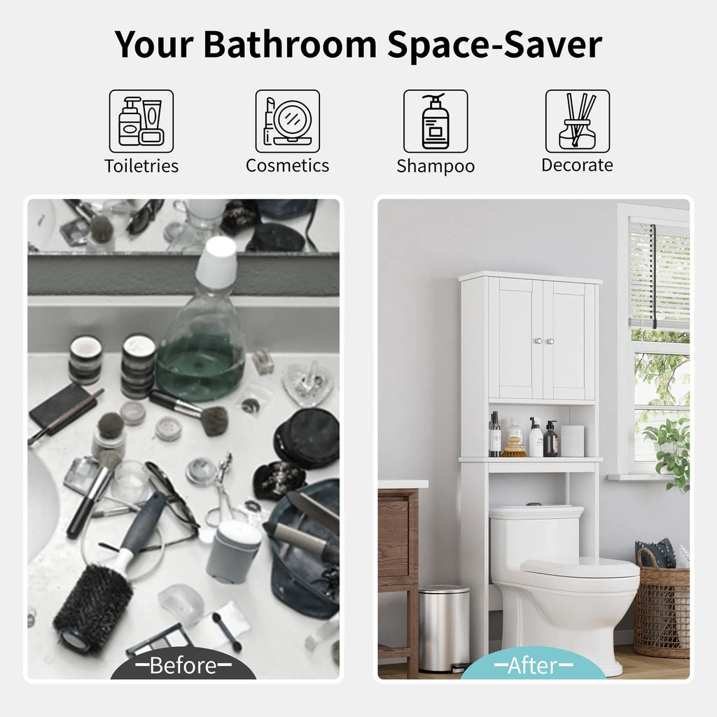 Over The Toilet Storage Cabinet White Y533143