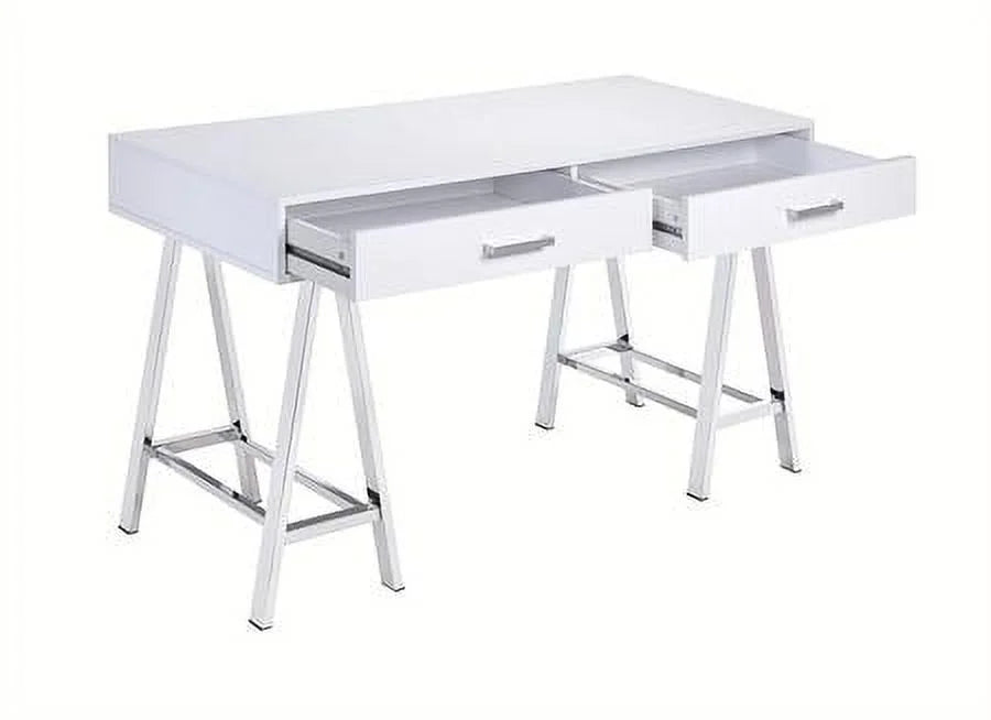 White High Gloss Desk D1808