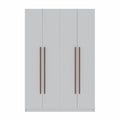 White Wood Wardrobe Armoire Closet W261953