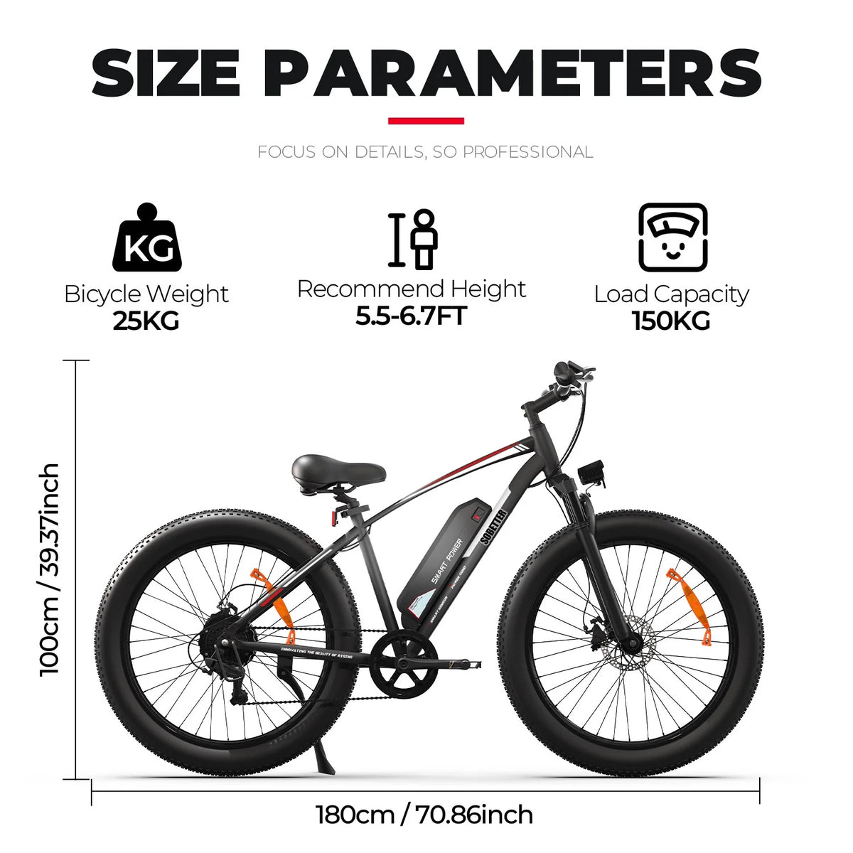 500W 26 x 4.0 Fat Tire Electric Bike X249