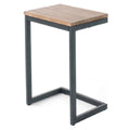 C-Shaped Accent Table in Brown and Black W472