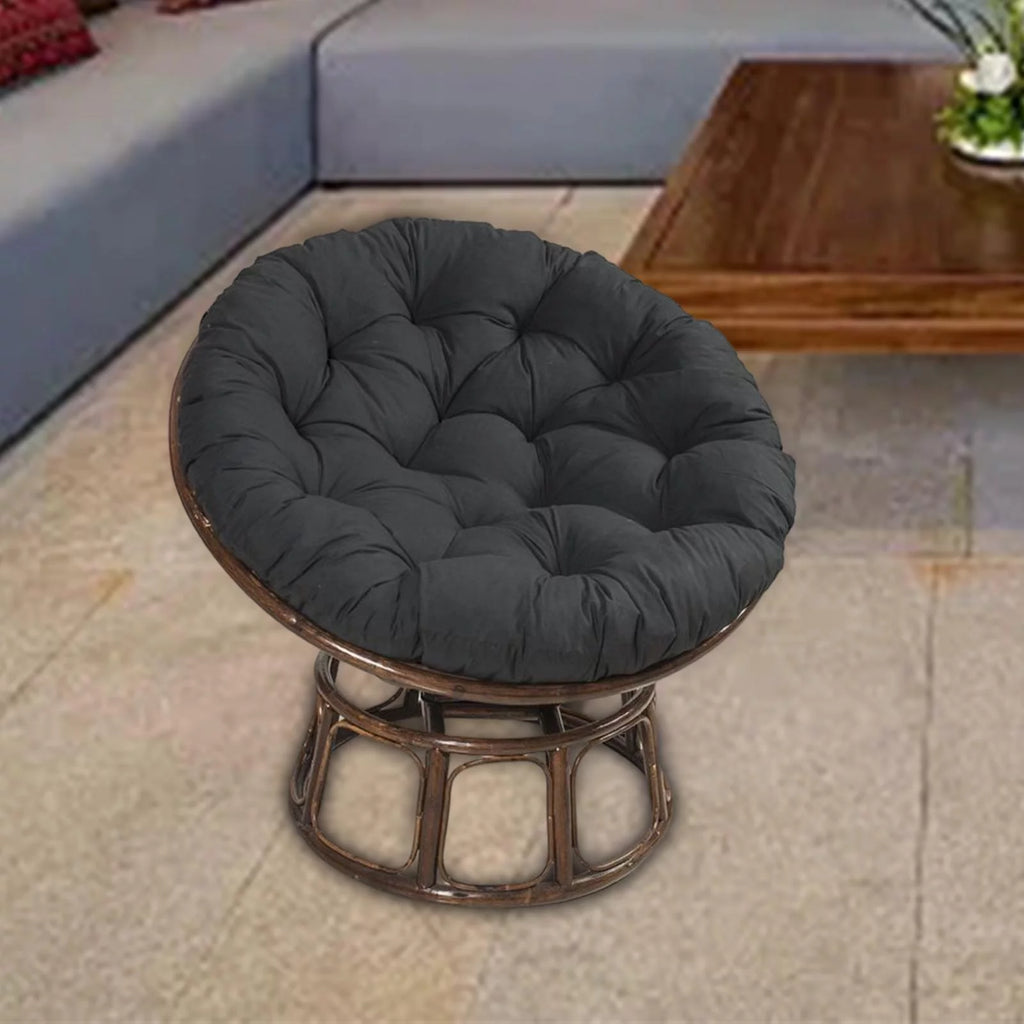 24"x24" Round Hanging Chair Cushion Black B1733