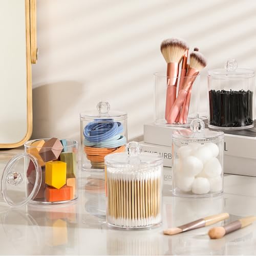 4 Pack Acrylic Qtip Holder Dispenser H632419