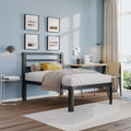 Twin XL Bed Frame with Headboard 14 Inch Black L21846