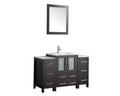 48 in. Single Sink Vanity Cabinet with Ceramic Sink & Mirror Y9628