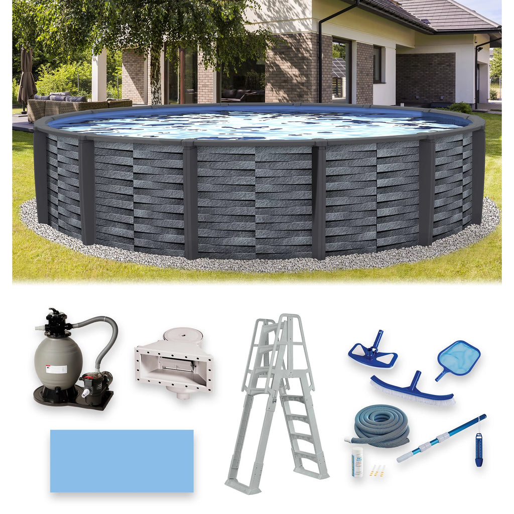 15-ft Round 52-in Deep Above Ground Swimming Pool G772