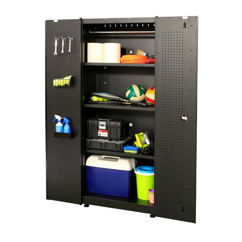 10-Piece Welded Steel Garage Storage System in Black G6942