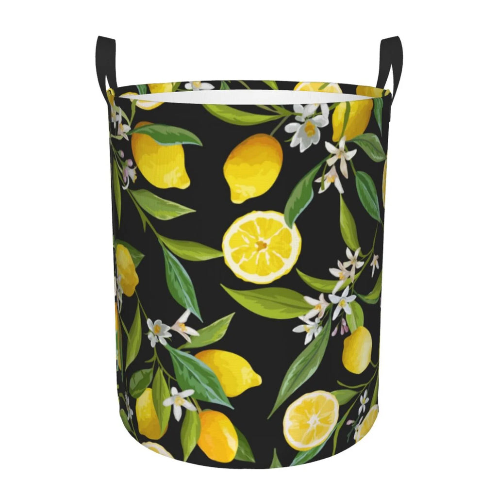 Round Laundry Hamper with Handles V217