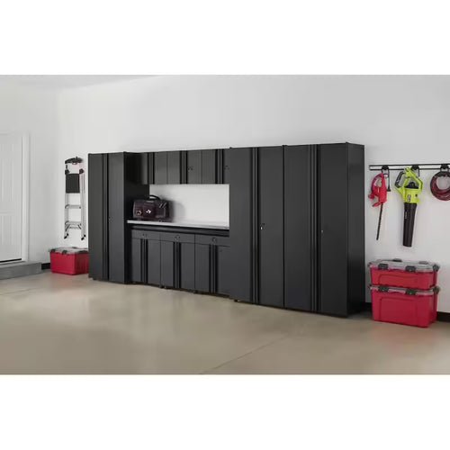 10-Piece Welded Steel Garage Storage System in Black G6942