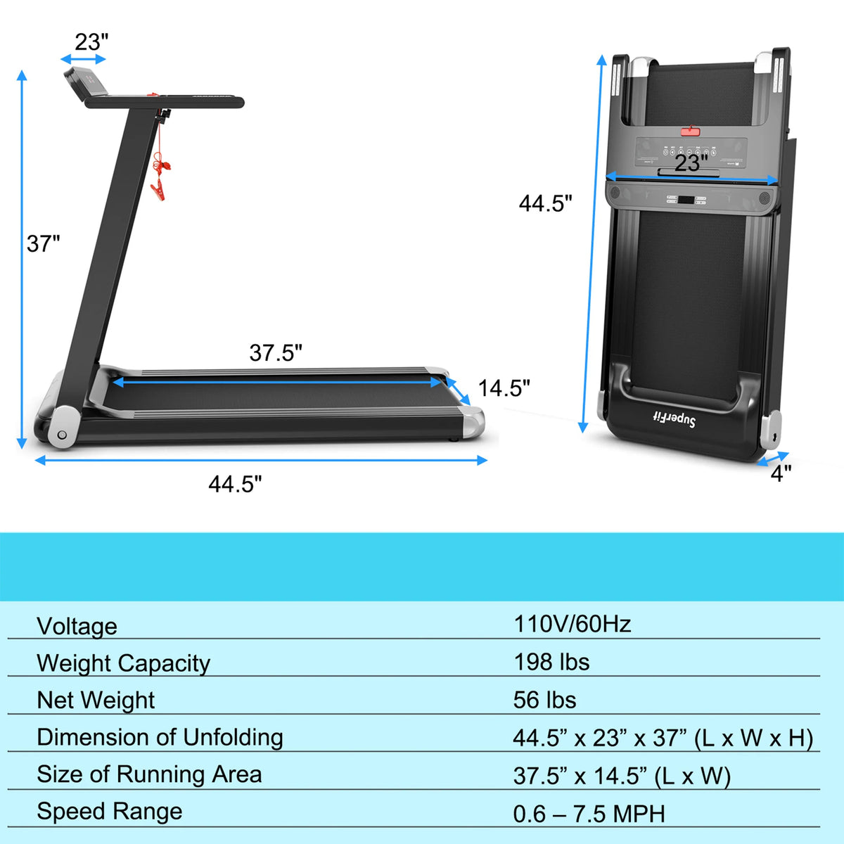 Electric Folding Treadmill O91110