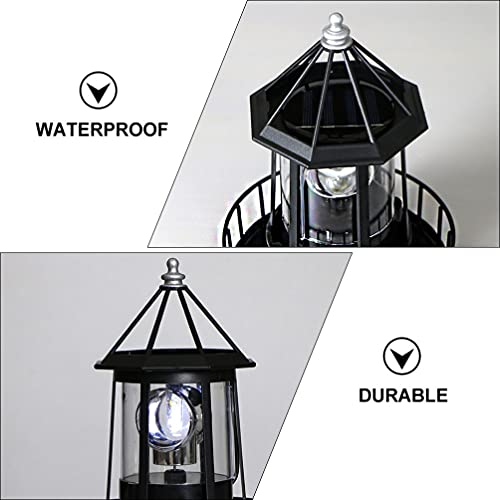 Solar Rotating Lighthouse Lamp E2907