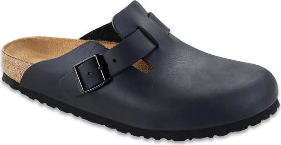 Oiled Leather Clogs Y58832
