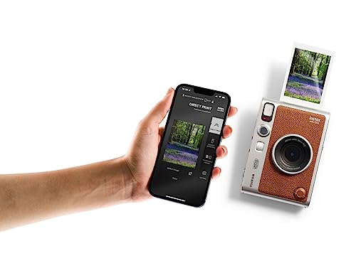 Brown Instant Camera with Instant Film, 32GB microSD and Camera Case R29623