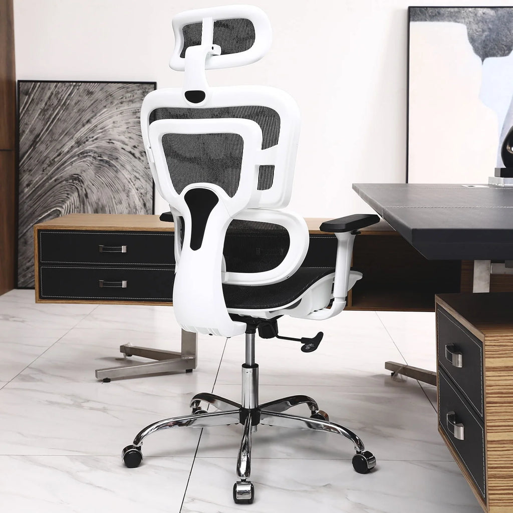 Black High Back Ergonomic Office Chair with Lumbar Support J138