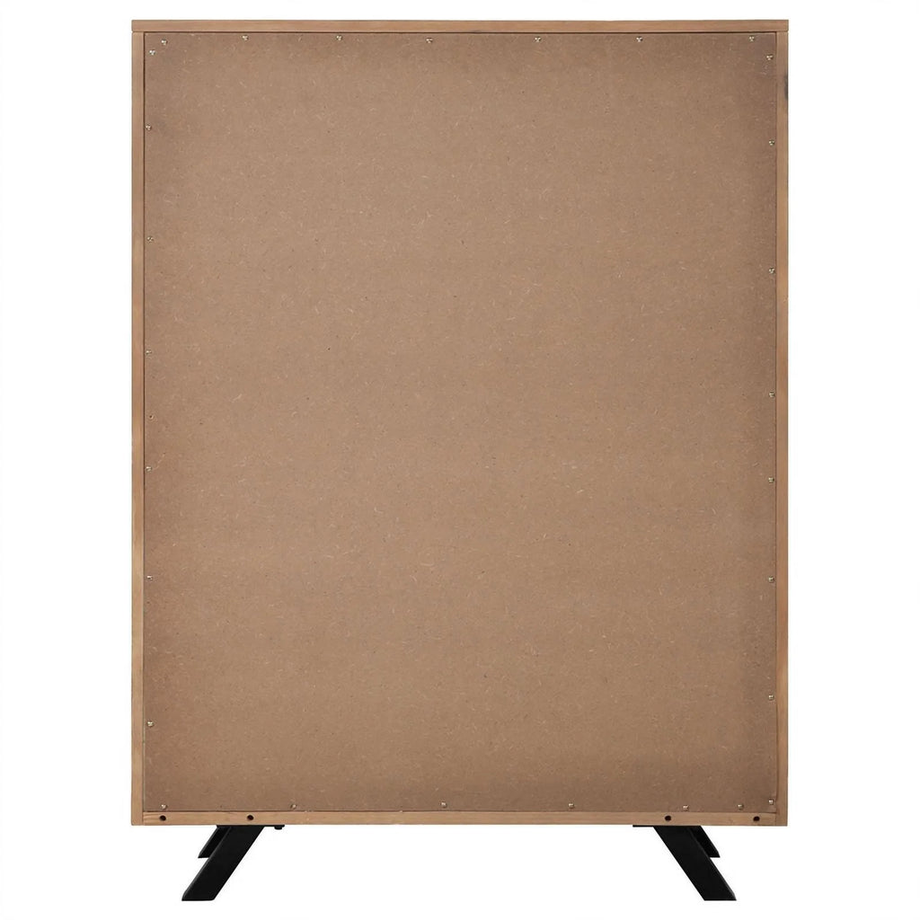 Light Honey Brown 5-drawer Rectangular Chest J731