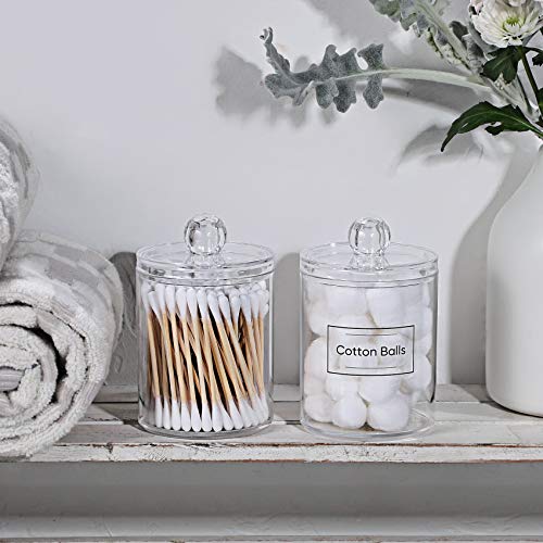 4 Pack Acrylic Qtip Holder Dispenser H632419