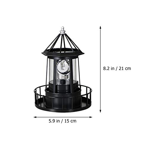 Solar Rotating Lighthouse Lamp E2907