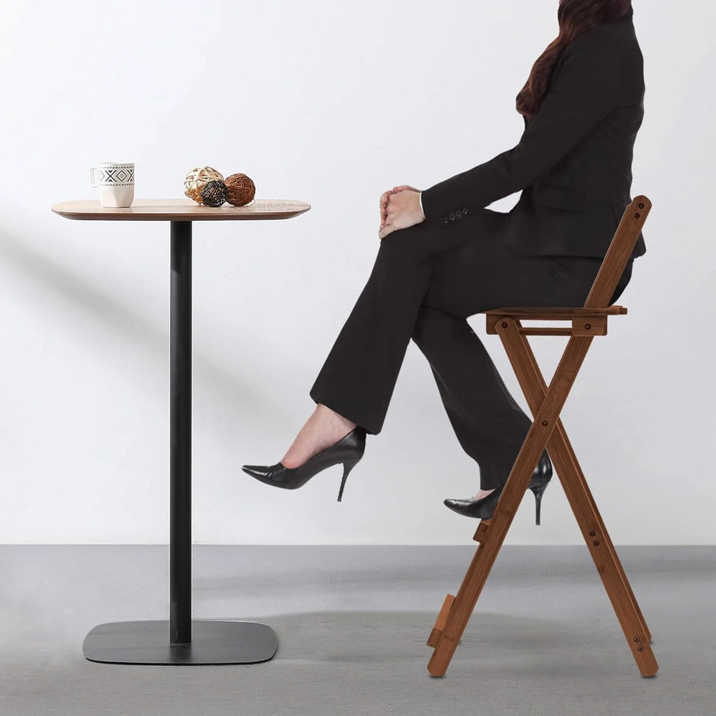 Bamboo Bar Stools Foldable Lightweight Space-saving L863