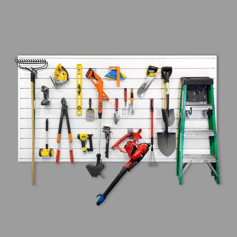 PVC Slatwall 8 ft. x 4 ft. White C949715