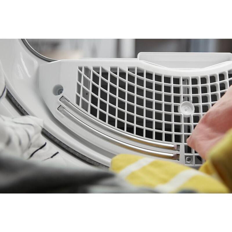 White 7.4 cu. ft. Smart Gas Vented Dryer with Steam F502247