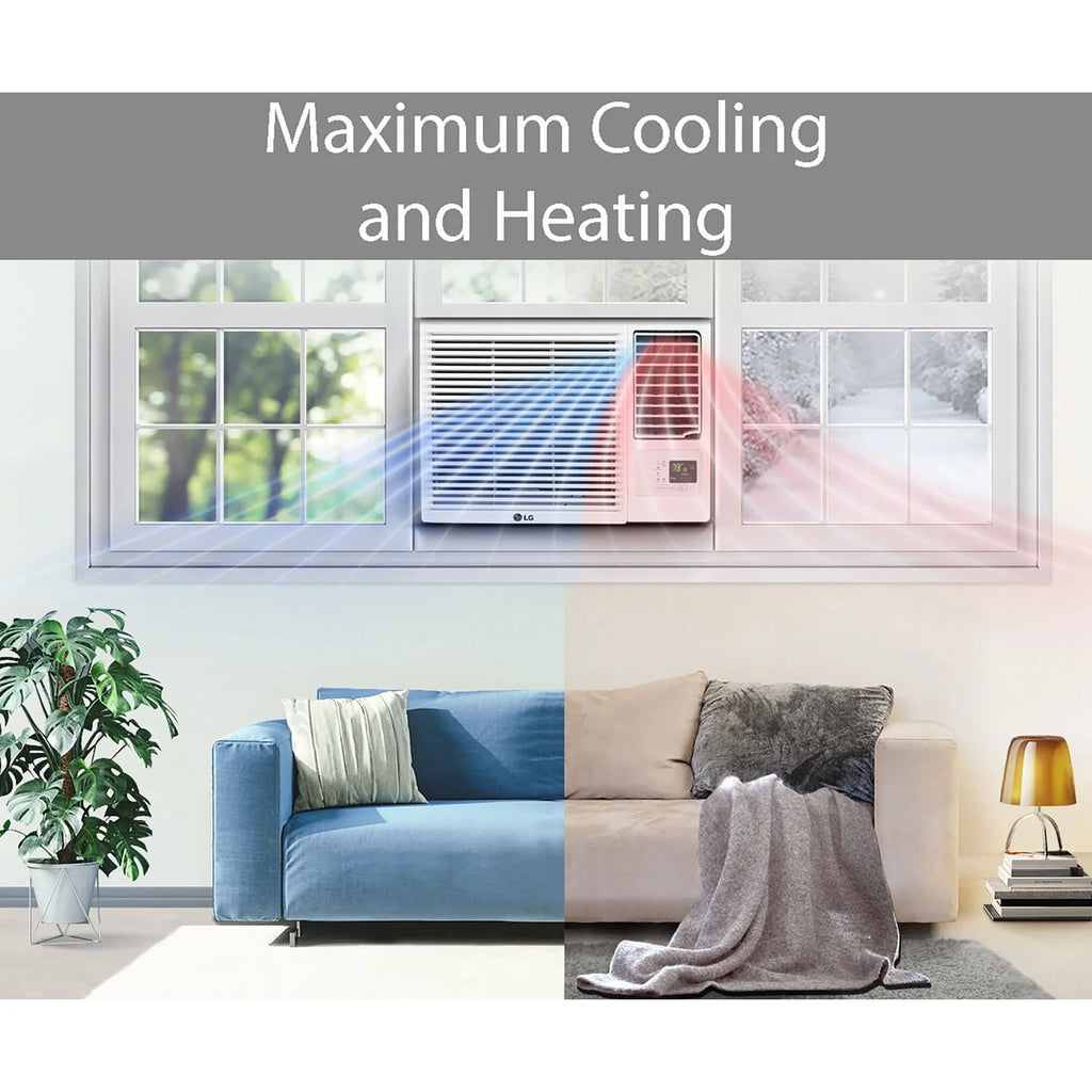 12,000 BTU Heat and Cool White Window Air Conditioner Q129