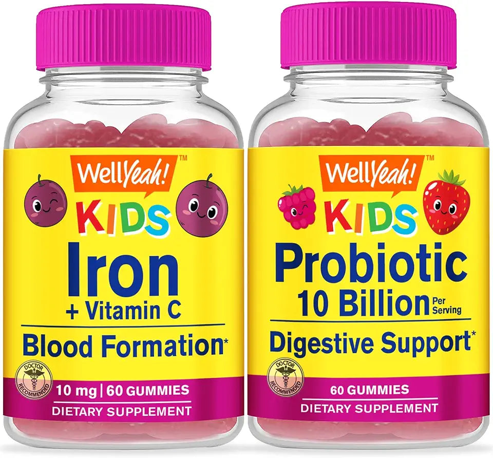 Kids Gummies Bundle Vitamin Supplement Gluten Free GMO Free Chewable Gummy I6423