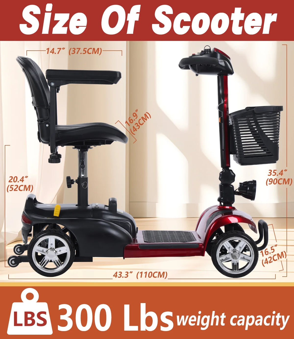 4 Wheel Mobility Scooter C602015