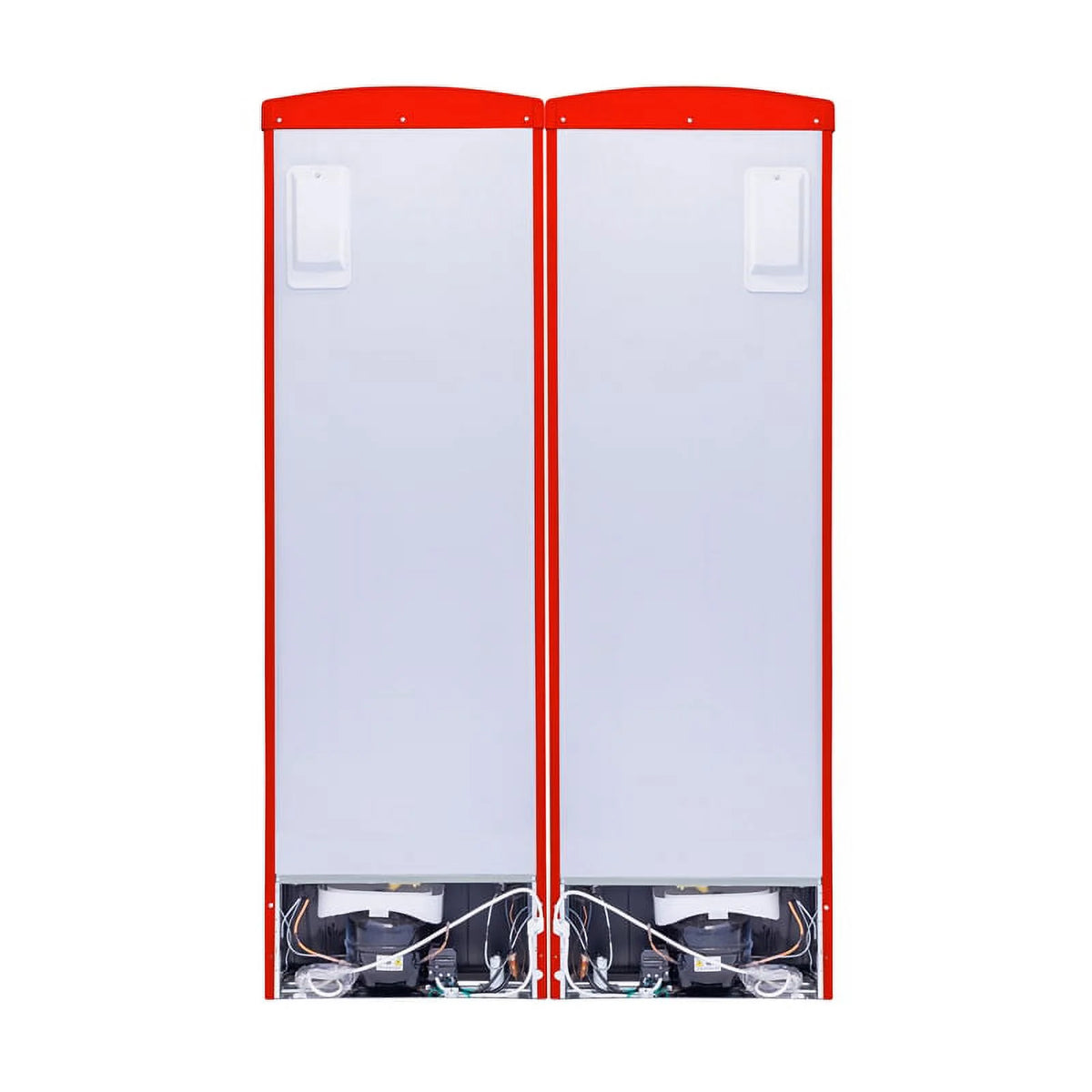 Retro Refrigerator-Freezer Set in Red B1893