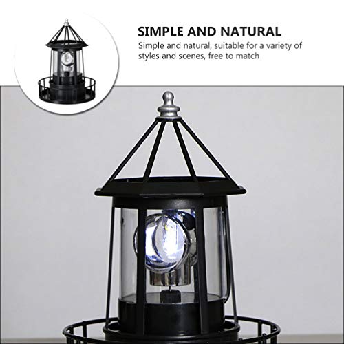 Solar Rotating Lighthouse Lamp E2907