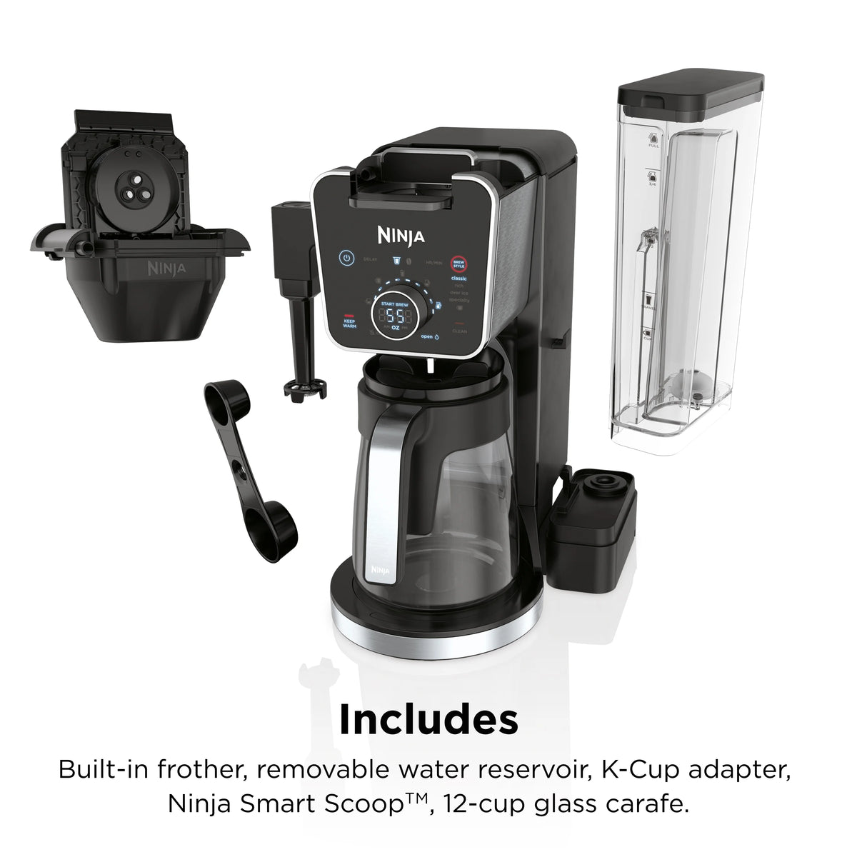 Single-Serve 12-Cup Glass Carafe Coffee Maker K329